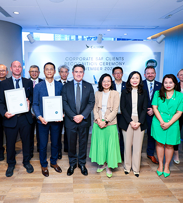 Cathay Pacific’s Corporate SAF Programme Partners Recognition Ceremony 2024